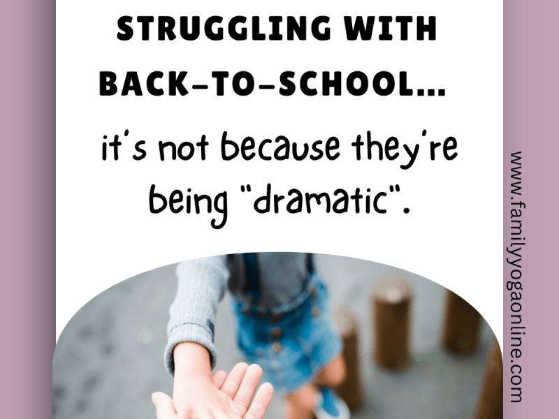 If your child is struggling with back-to-school… it’s not because they’re being “dramatic”.