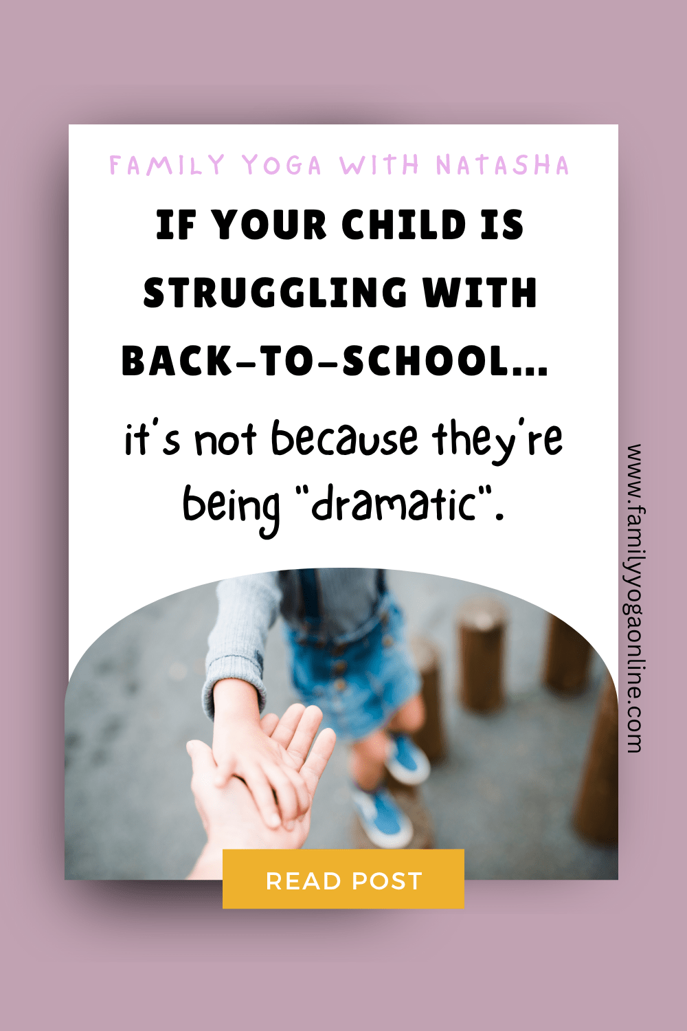 If your child is struggling with back-to-school… it’s not because they’re being “dramatic”.