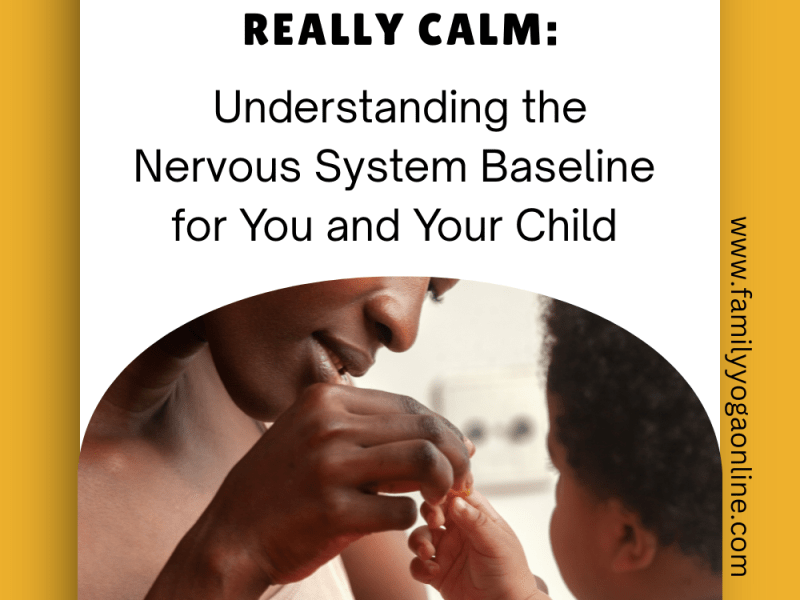Why Your Calm Isn’t Really Calm: Understanding the Nervous System Baseline for You and Your&nbsp;Child